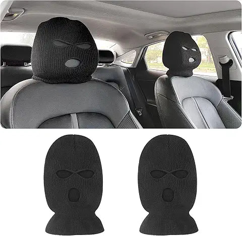 Full Face Car Headrest Balaclava – Prank-Ready & Festive Fun