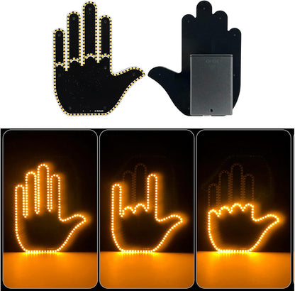 LED Signal Strip for Cars – Palm & Finger Gestures with Remote