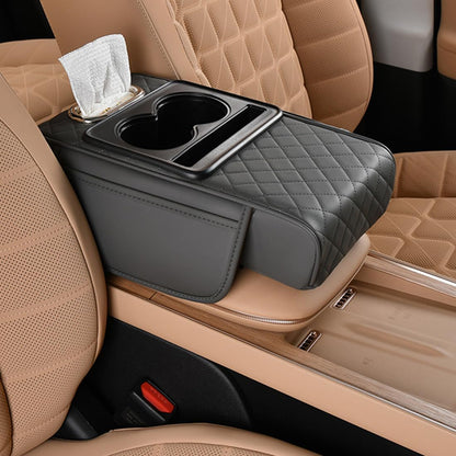 Car Console Armrest Pad with Storage – Universal Fit
